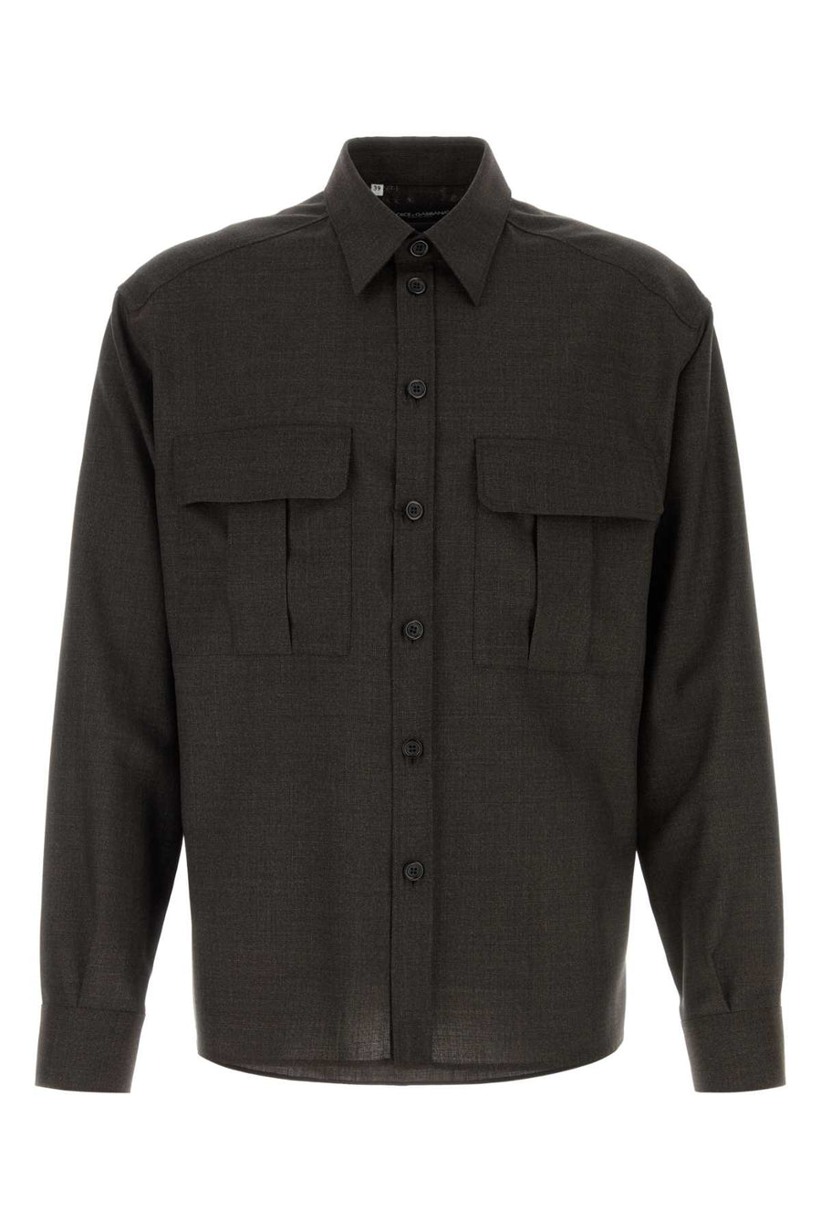Dolce & Gabbana 100% Wool-Viscose blend shirt in gray