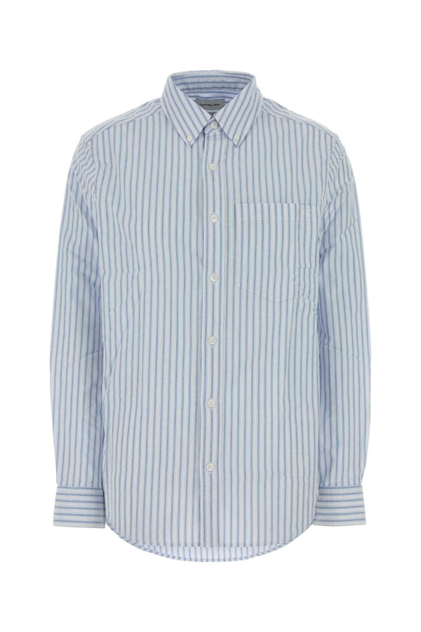 Calvin Klein Stripe 98% Cotton shirt in blue