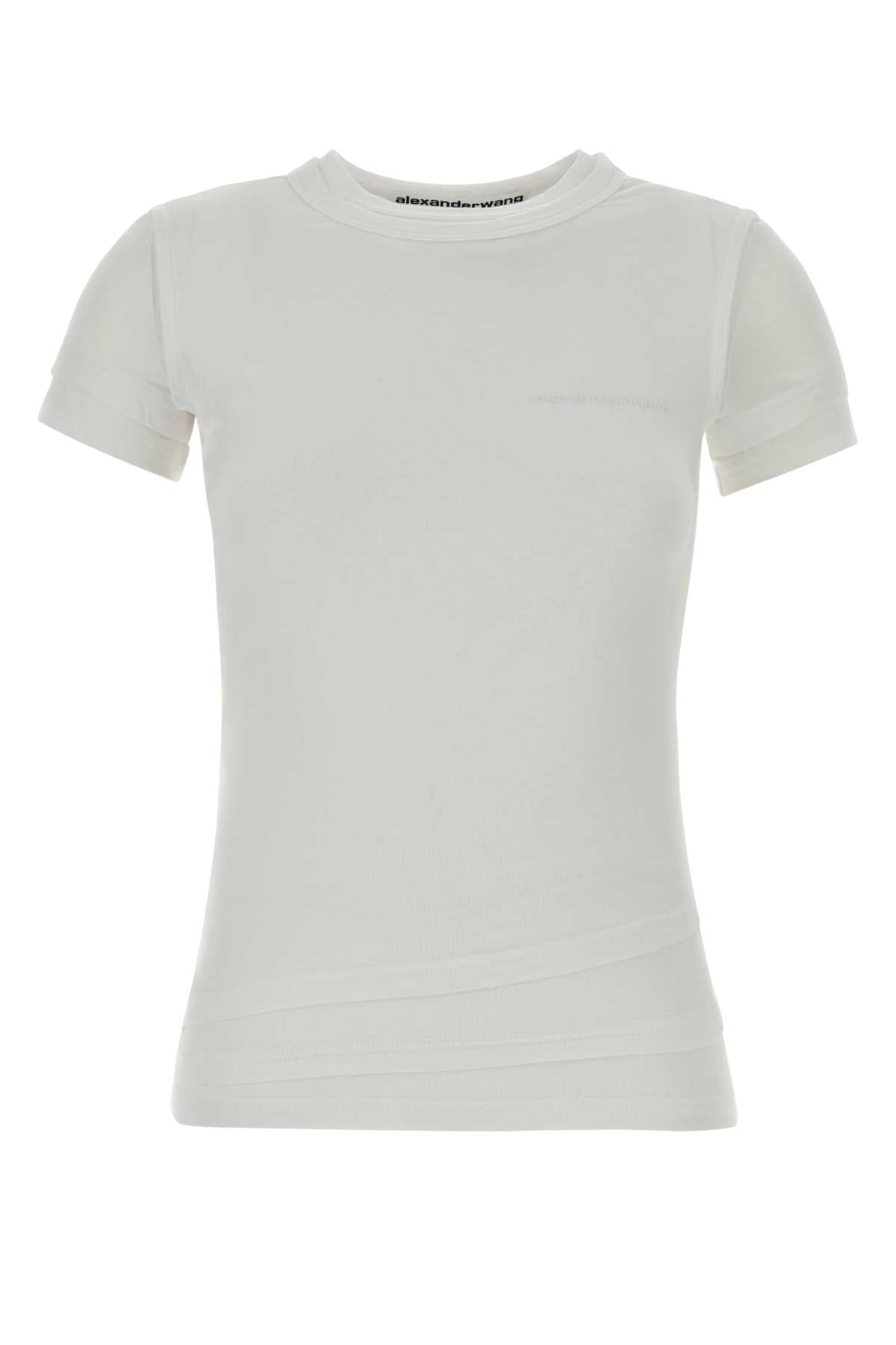 White Exterior: Cotton Elastane T-shirt