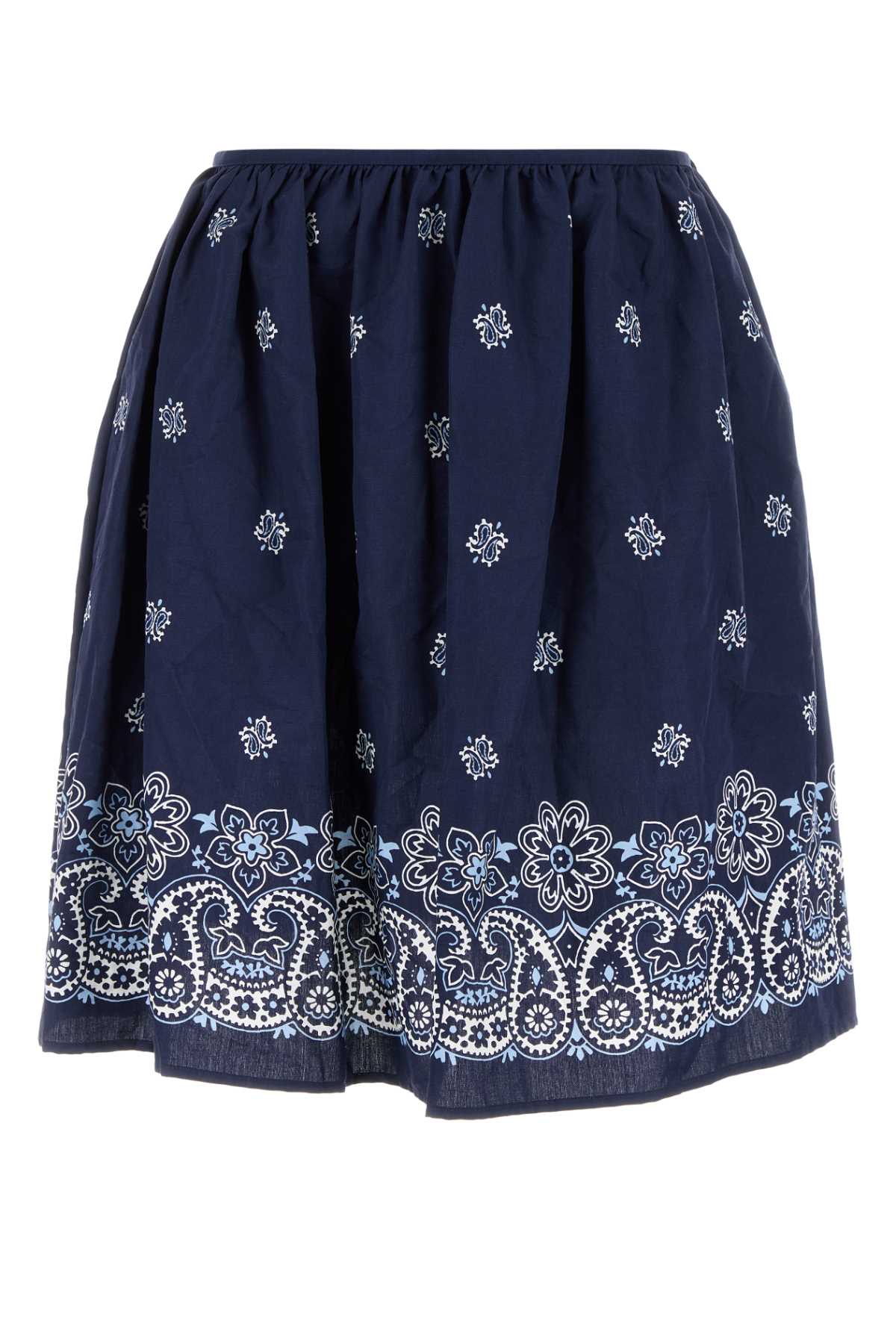 Printed Poplin Skirt Blubianco Coli-trochusniloticus Gonne