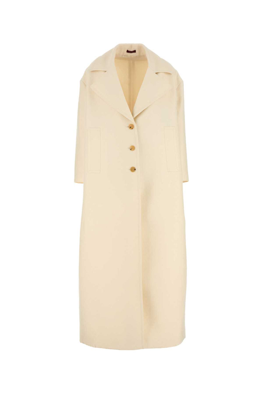 Gucci Crepe 85% Wool 15% Silk coat in white