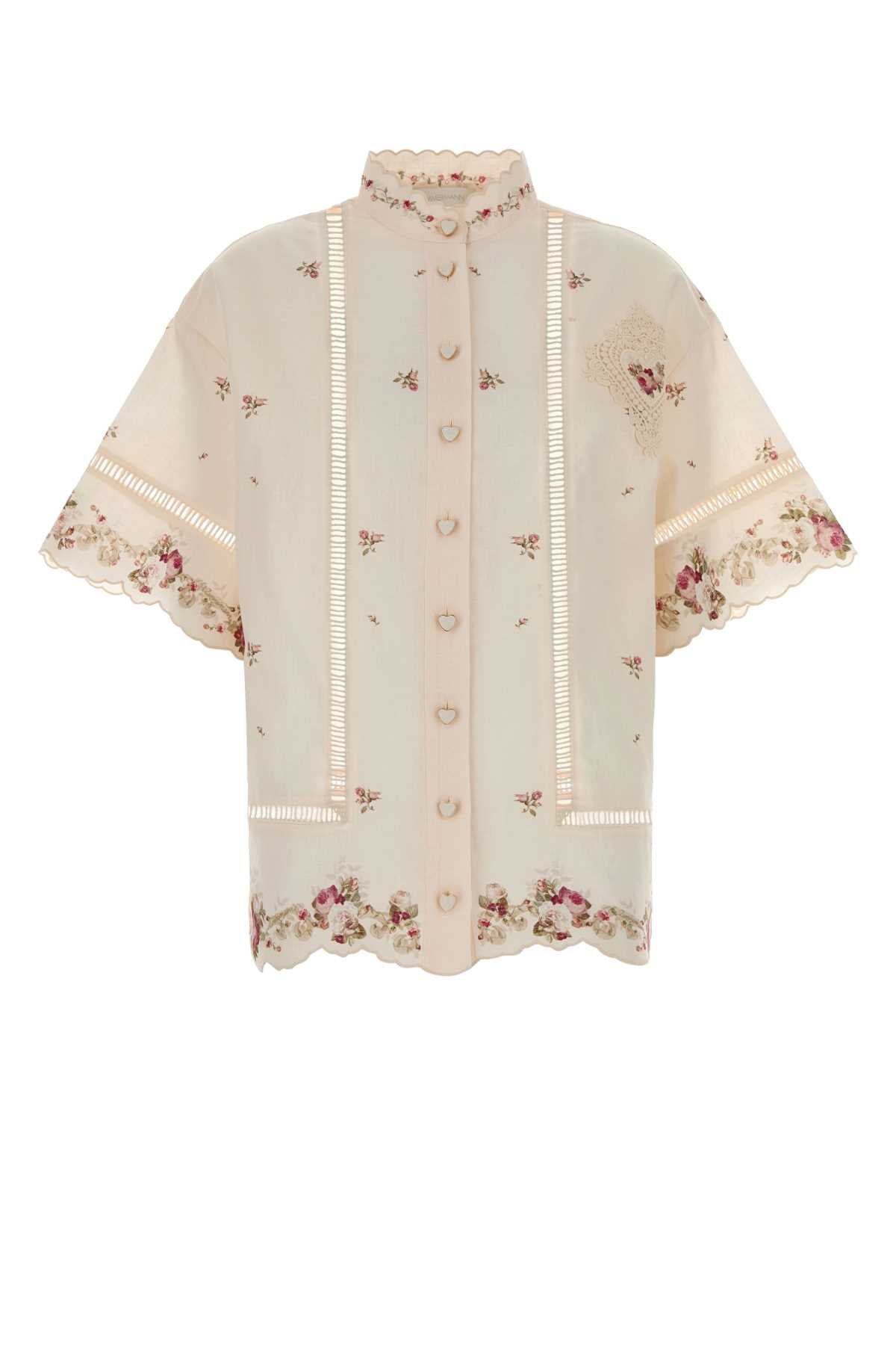 Cream/pinkrose Linen Camicie