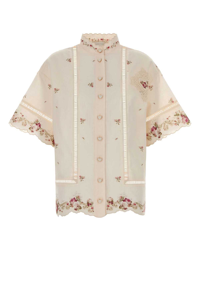Cream/pinkrose Linen Camicie