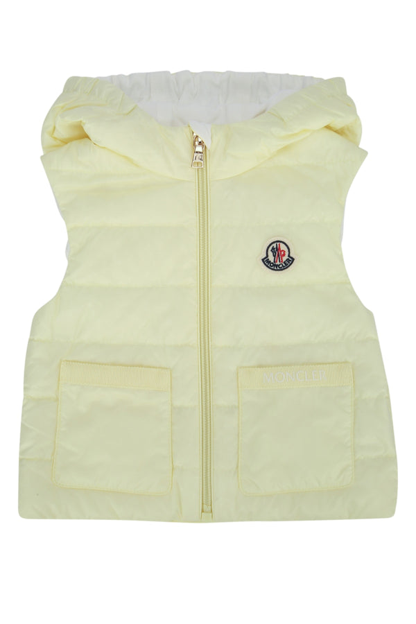 Moncler Jr Vest Outer: 100% Polyamide/Nylon vest in yellow