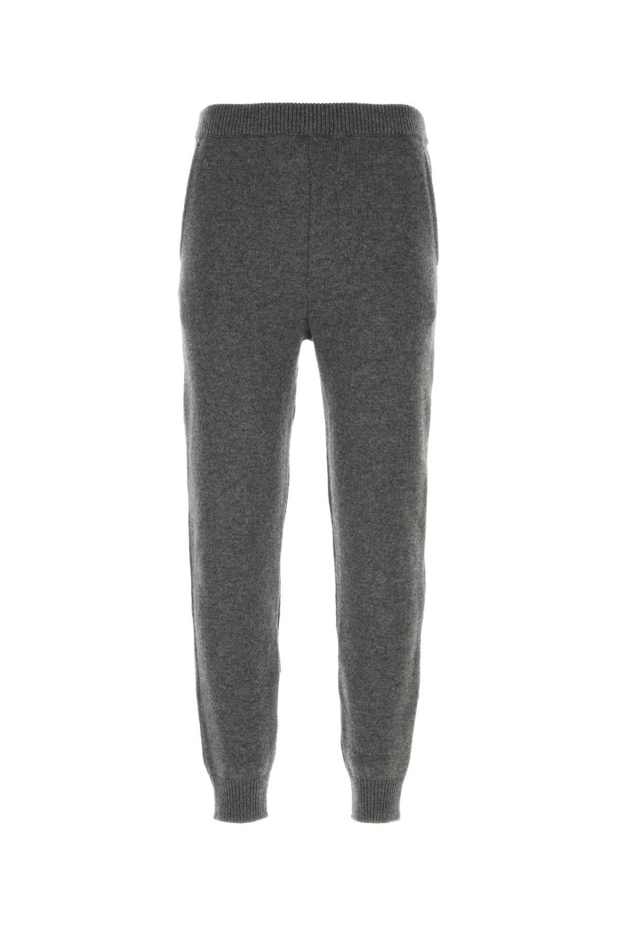 Dark Grey Cashmere Joggers Ardesia Exterior: Pantaloni