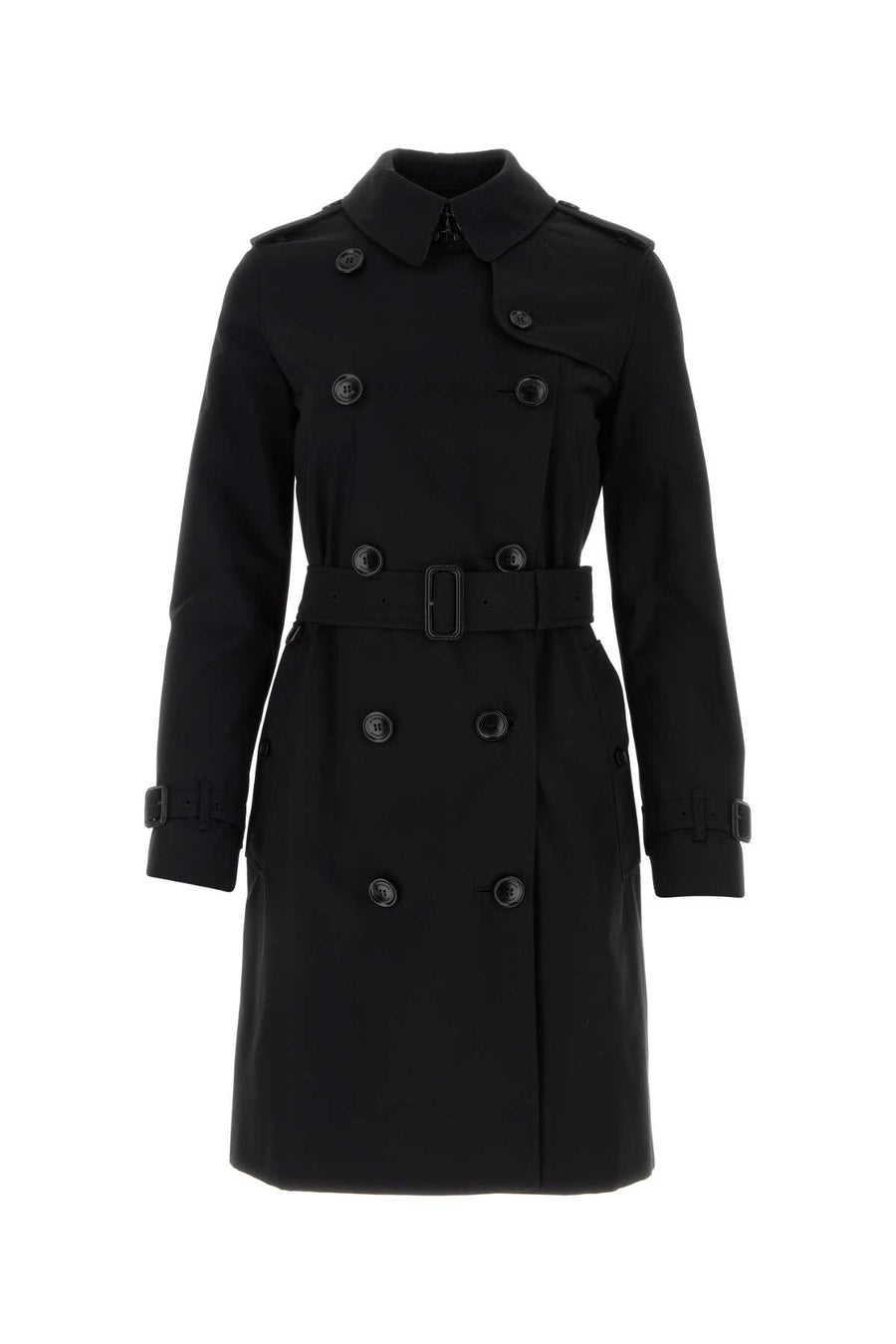 Burberry 100% Cotton trench coat in black