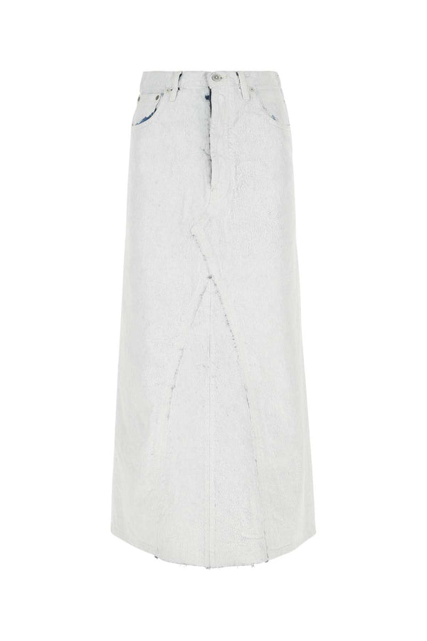 Maison Margiela 100% Cotton skirt in white