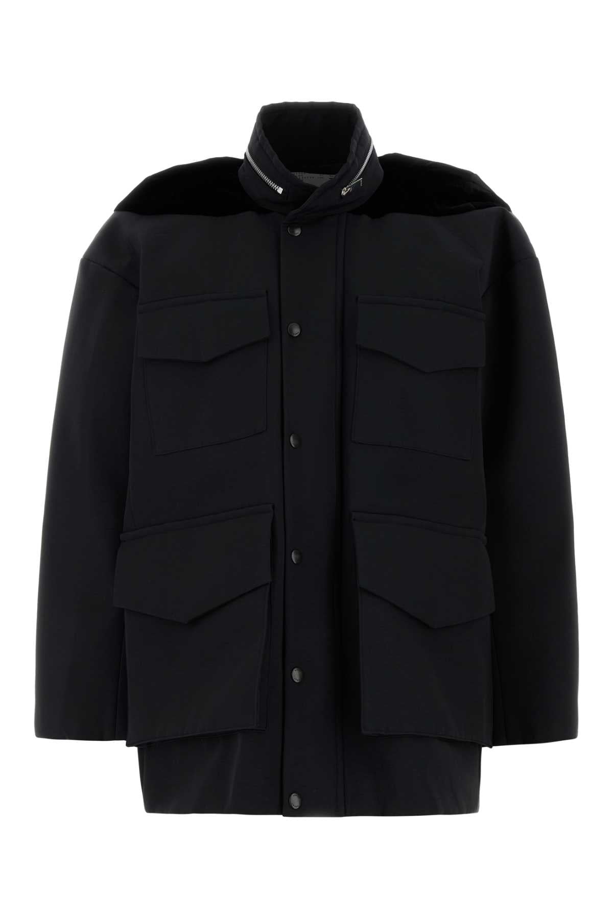 Black Grosgrain Oversize Jacket Giubbini