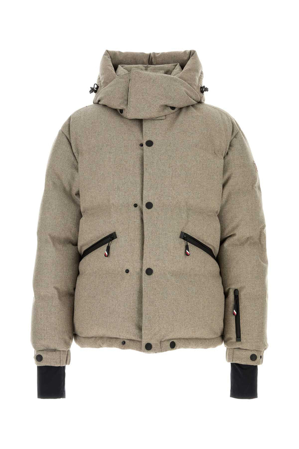 Moncler Grenoble Jacket Exterior: 100% Virgin wool; Lining: 100% Polyester; Padding: 90% Down down jacket in beige