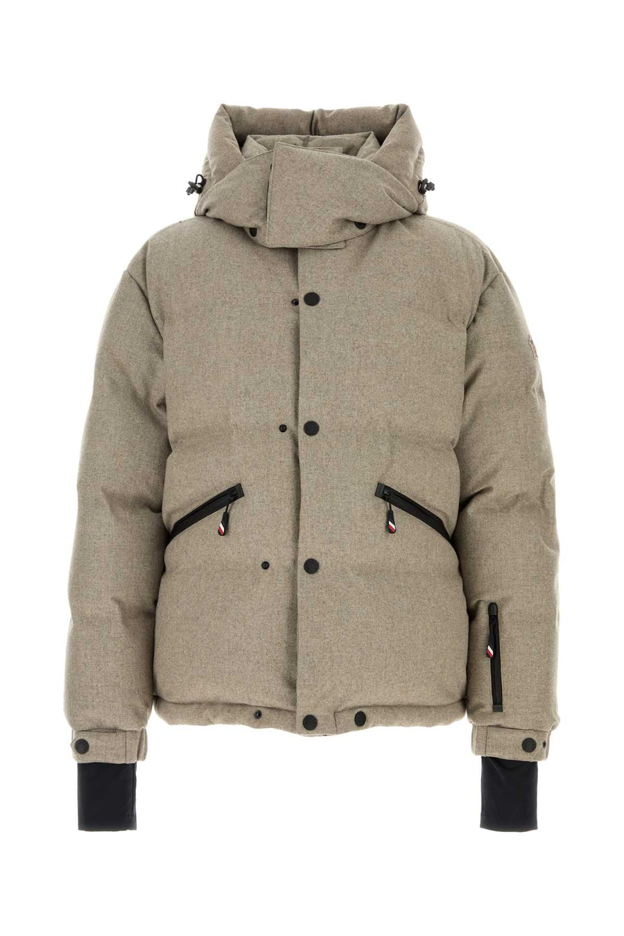 Moncler Grenoble Jacket Exterior: 100% Virgin wool; Lining: 100% Polyester; Padding: 90% Down down jacket in beige