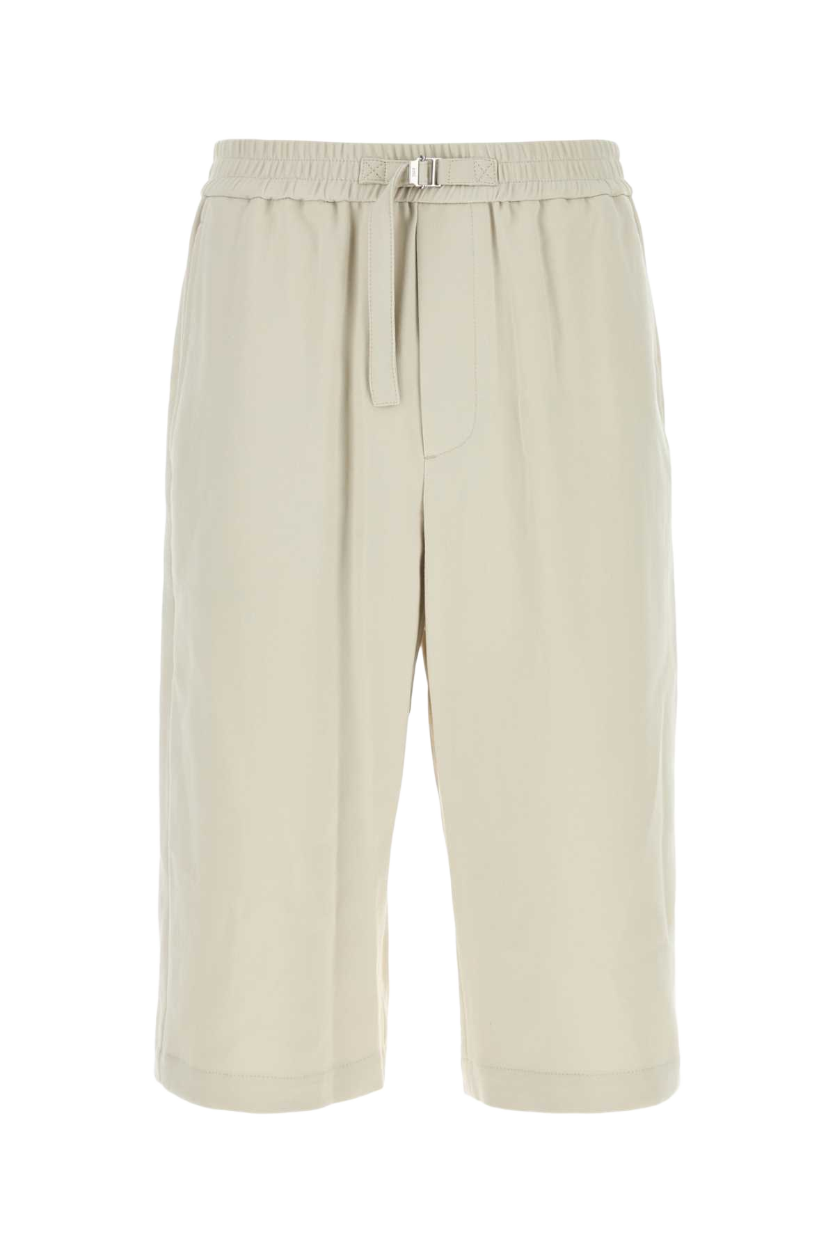Chalk Cotton Bermuda Shorts Mastic Exterior