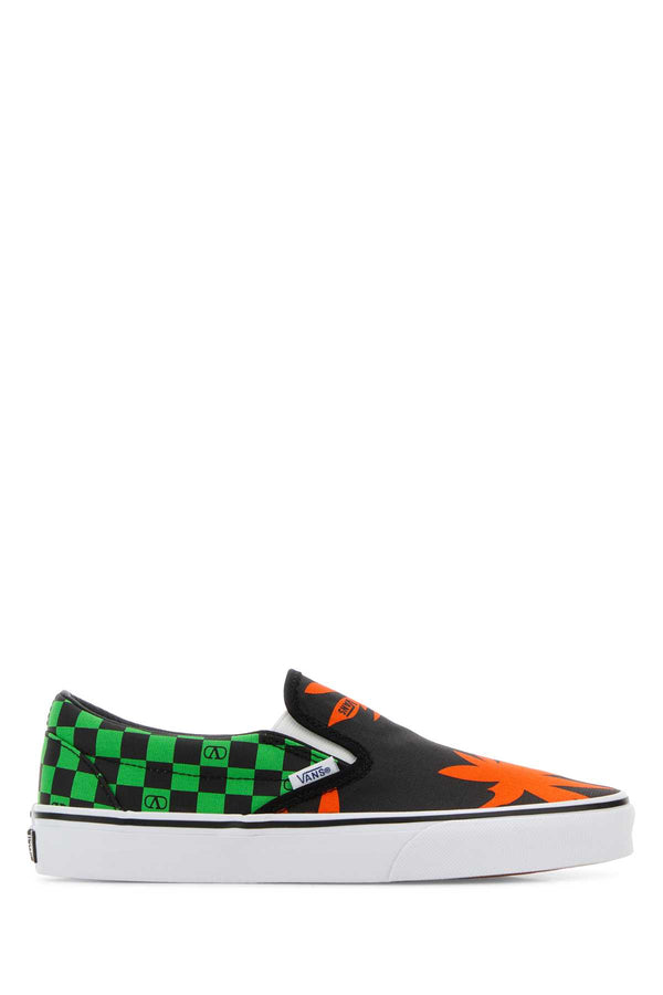 Printed Canvas Valentino Garavani X Vans Classic Slip-On Slip-Ons Nerorossosportnverdesportnebnem Cotton Sneaker