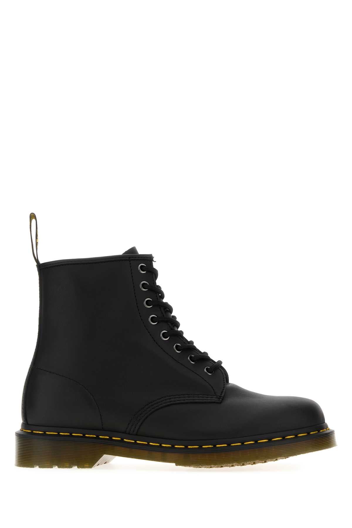 Black Nappa Leather Ankle Boots Blacknappa Stivali