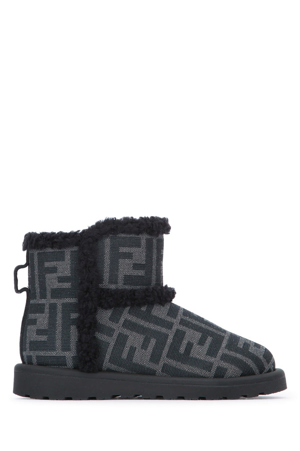 Fendi Kids Tessuto 100% Nylon / Sole: Rubber boot in gray