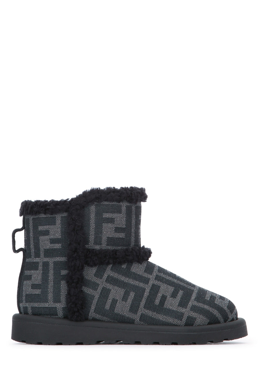 Fendi Kids Tessuto 100% Nylon / Sole: Rubber boot in gray