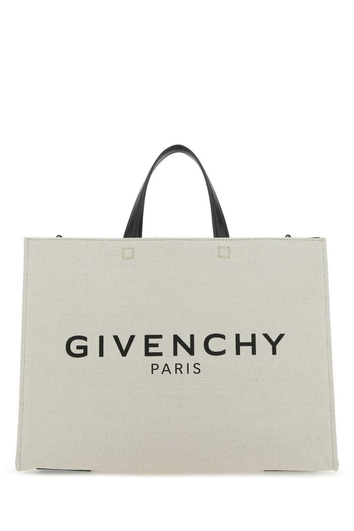 Ivory Canvas Medium G Shopping Bag 255 Borse A Mano
