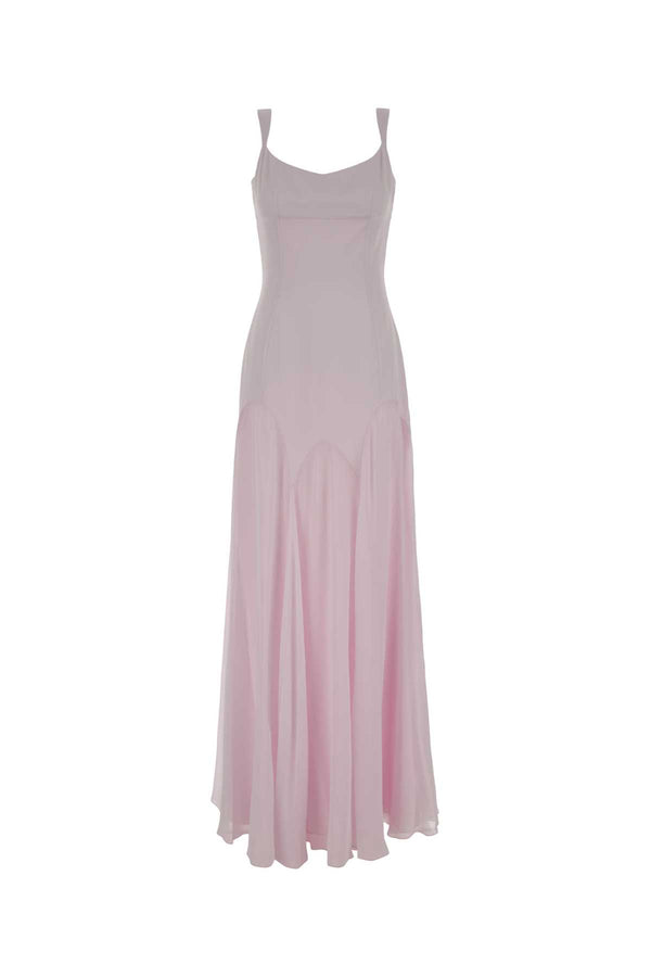 Alexander McQueen Maxi Exterior: 61% Viscose 39% Acetate; Lining: 100% Fabric dress in pink