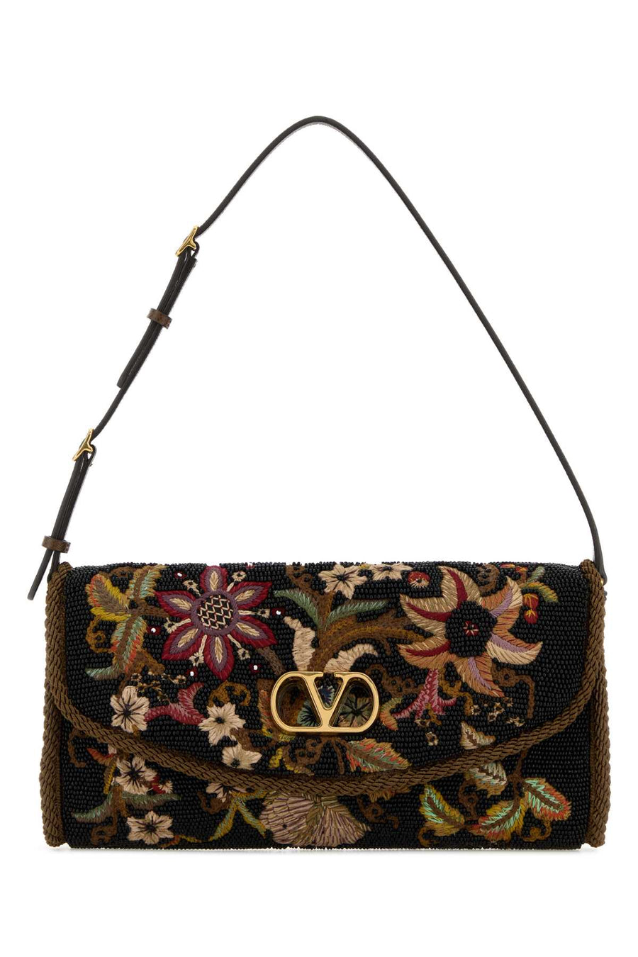 Valentino Garavani 100% Silk shoulder bag in black