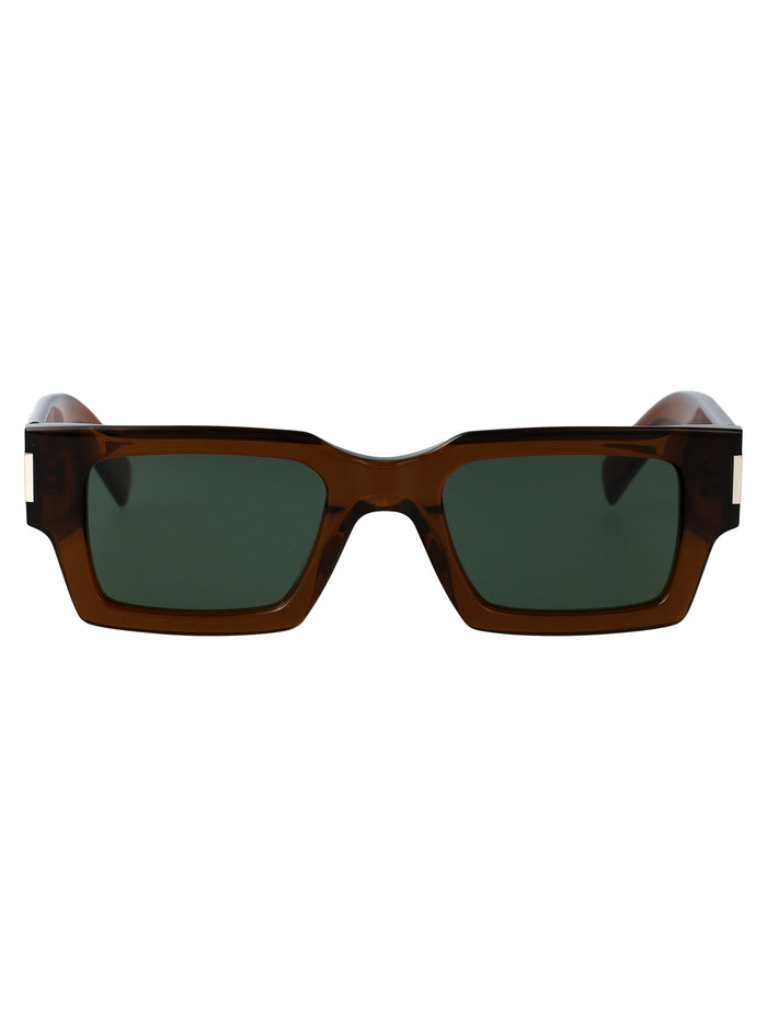 Brown-brown-green Brown Sunglasses