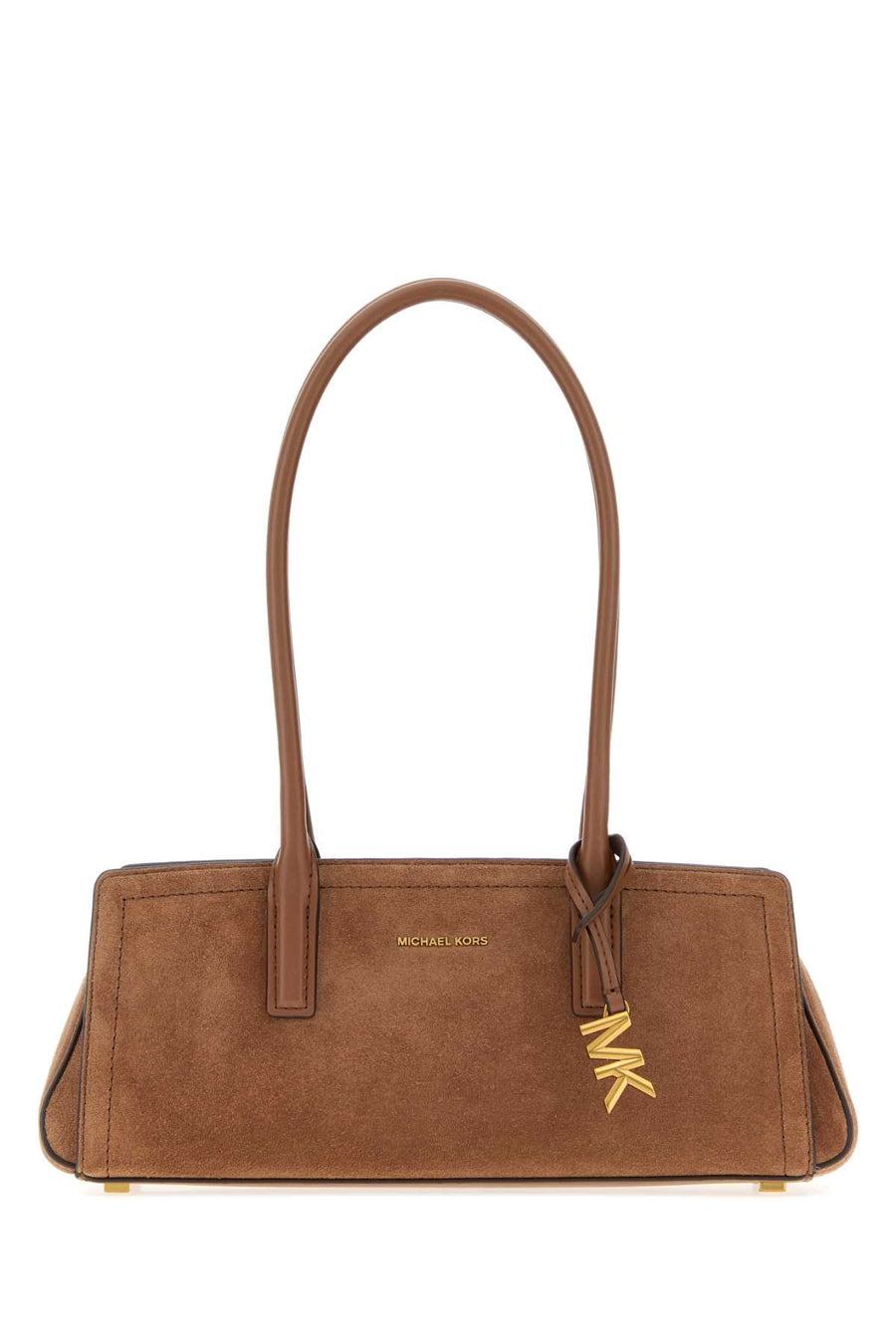 Michael By Michael Kors Shoulder Exterior: 100% Suede shoulder bag in brown