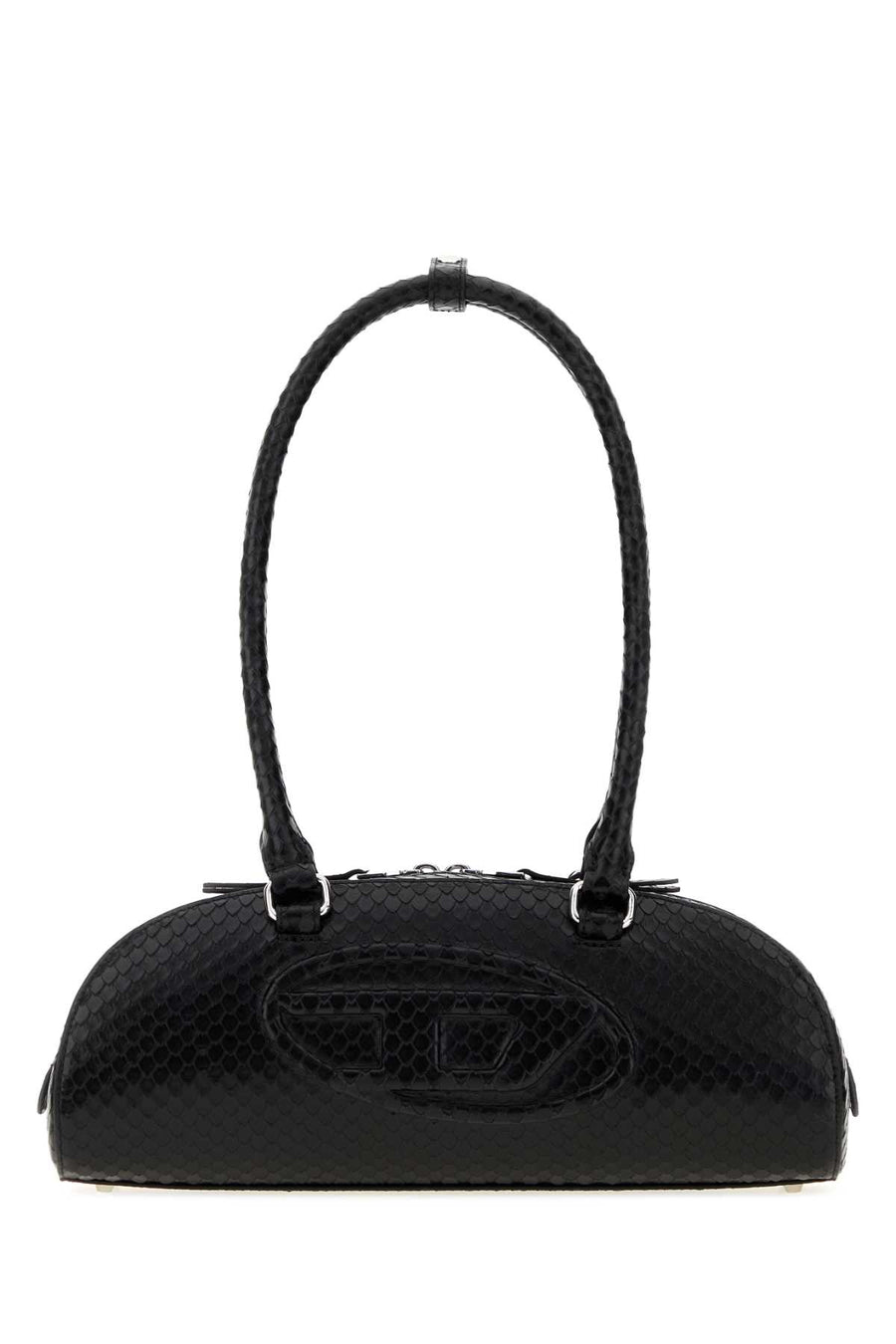 Diesel Dome Exterior: 100% Leather shoulder bag in black