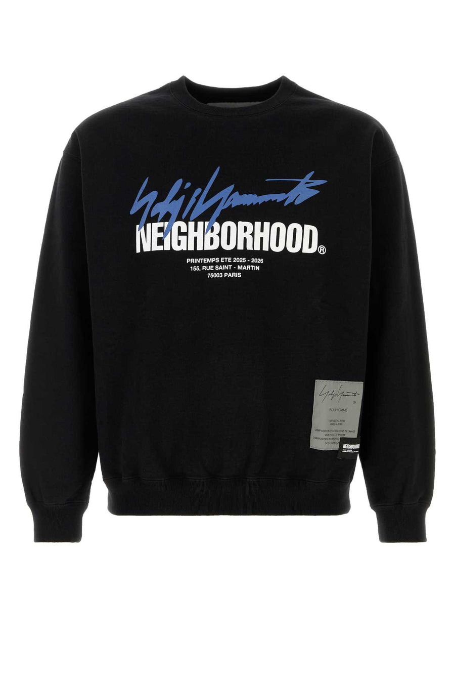 Yohji Yamamoto Shirt 100% Cotton sweatshirt in black