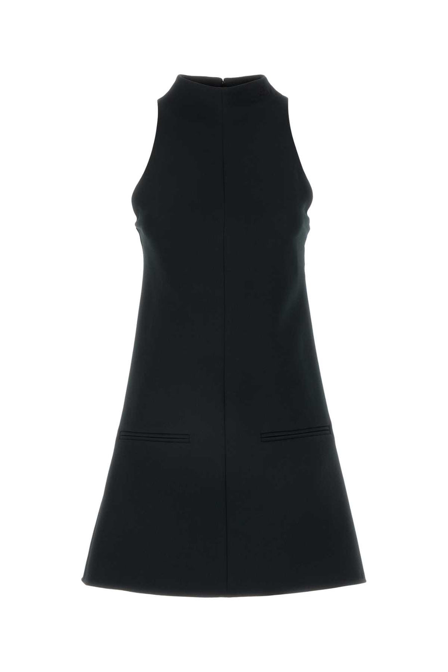 Courreges Twill 83% Polyester dress in black