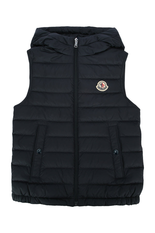 Moncler Jr Vest Outer: 100% Polyamide/Nylon gilet in navy