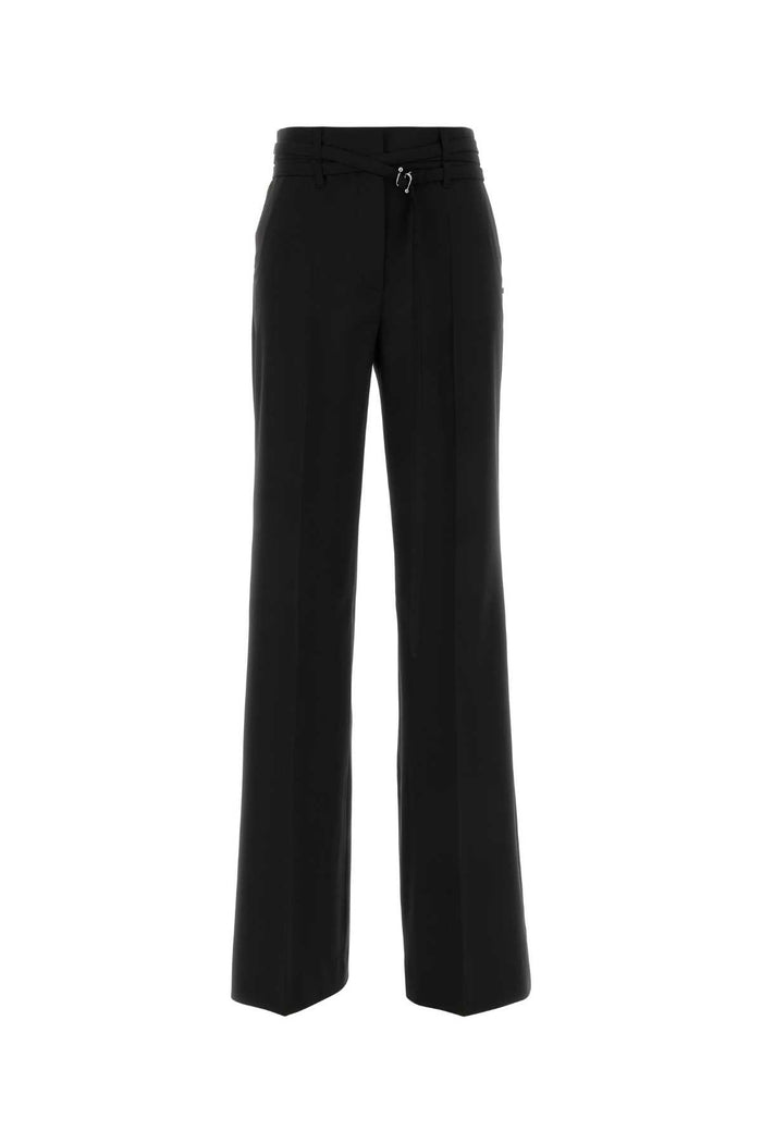 2612131011600 004 Nero Exterior: Virgin Wool Pantaloni
