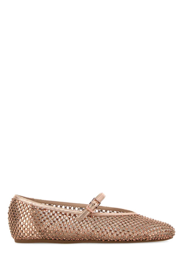 Le Silla Swarosky Exterior: 100% Fabric; Interior: 100% Fabric; Sole: Rubber ballet flat in bronze
