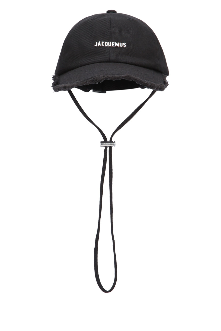 Jacquemus Casquette 100% cotton baseball cap in black