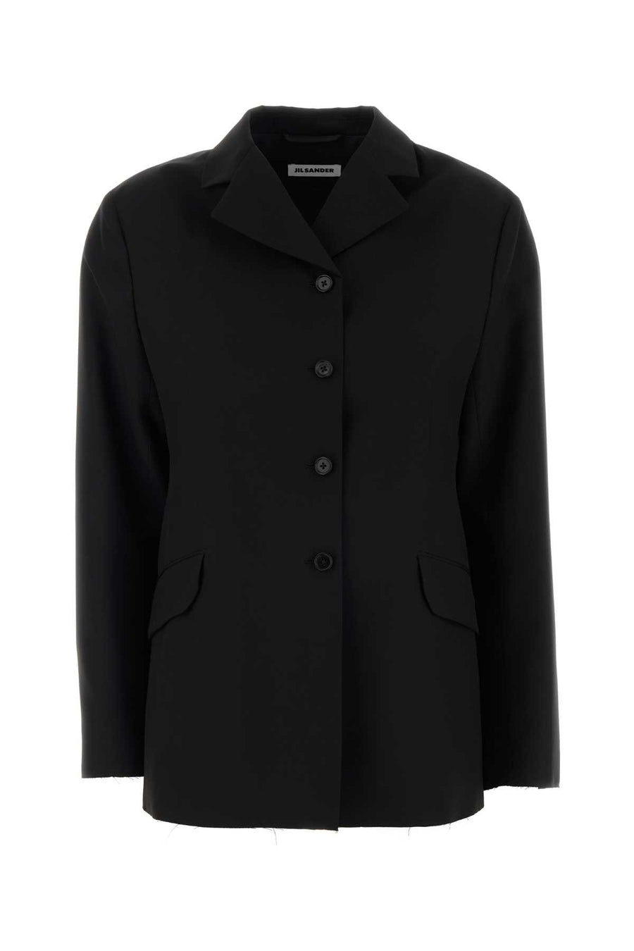 Jil Sander Exterior: 100% Virgin wool; Lining: 100% Viscose blazer in black