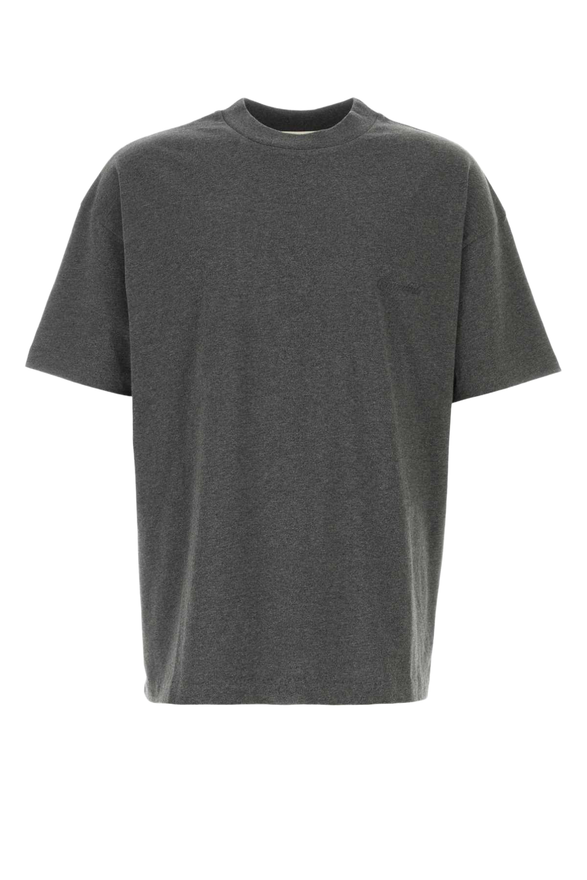 Dark Grey Cotton T-Shirt Charcoalheather Exterior