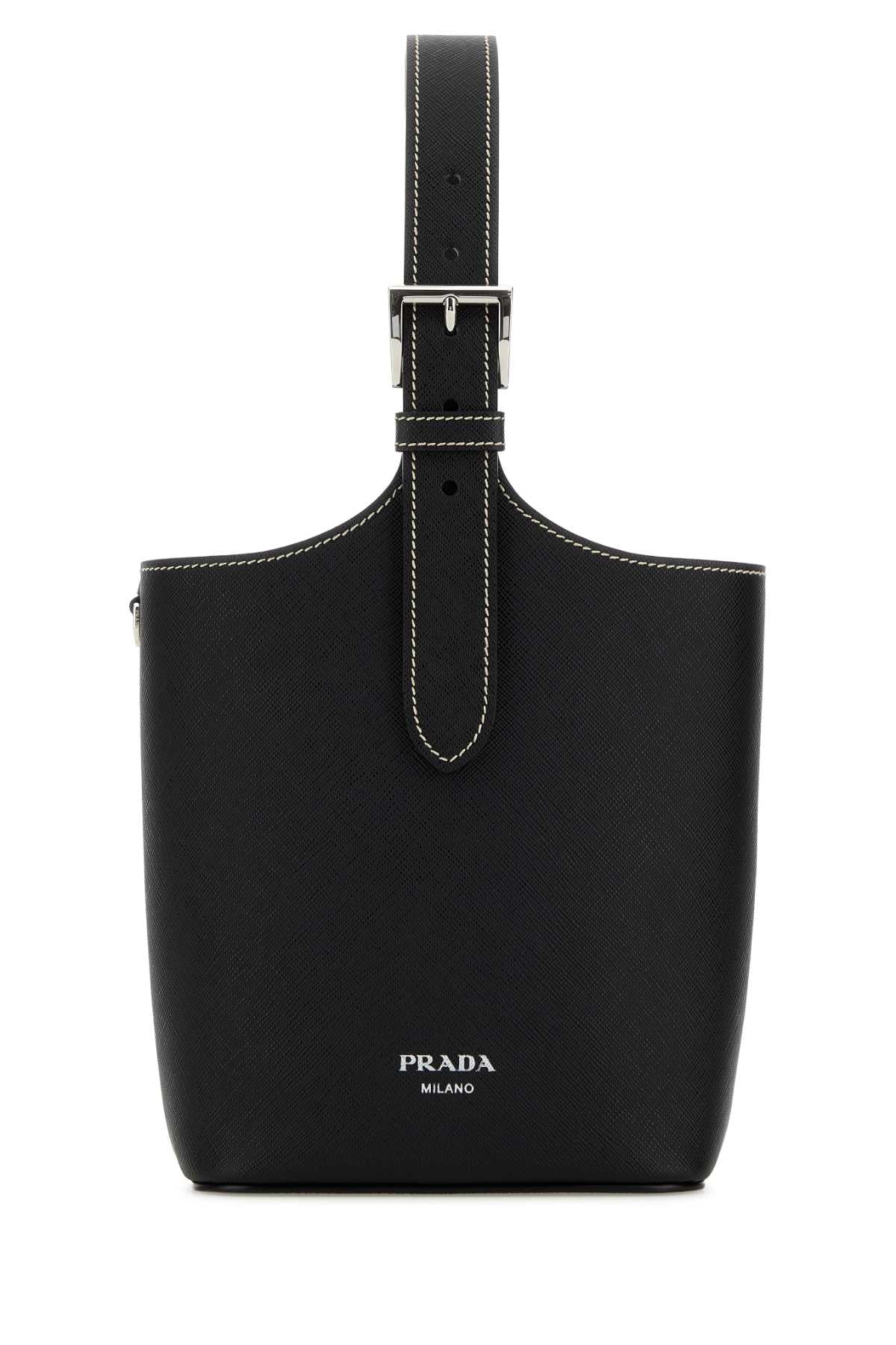Black Leather Shoulder Bag Nero Borse A Mano