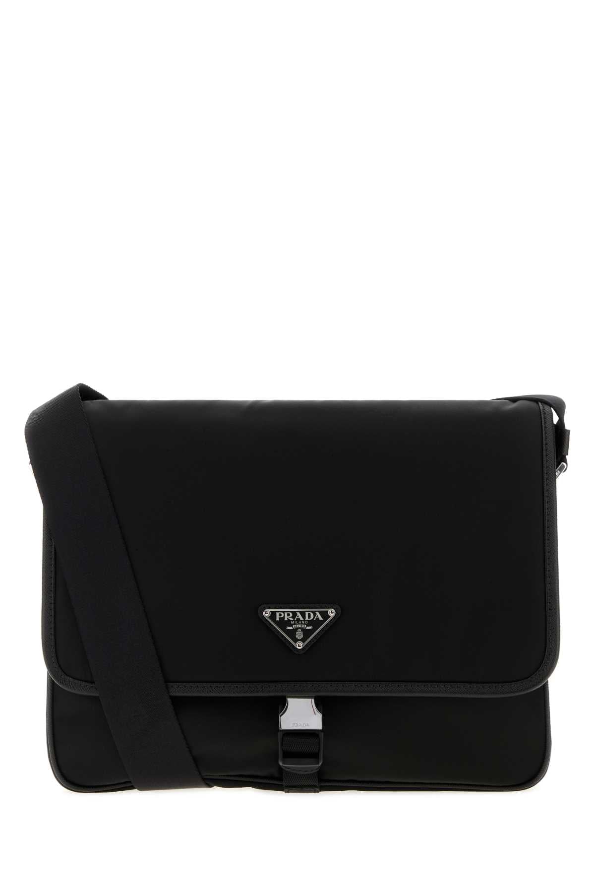 Black Canvas Shopping Bag Nero Borse A Mano