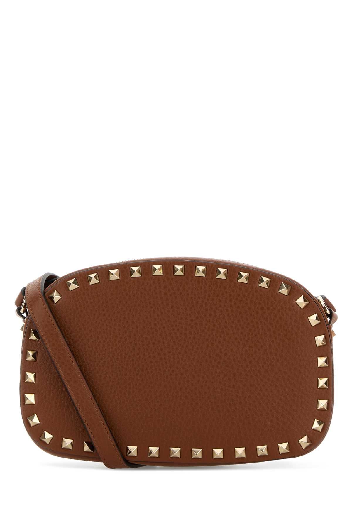 Caramel Leather Rockstud Crossbody Bag Selleria Calf - Bos Taurus Borse A Mano