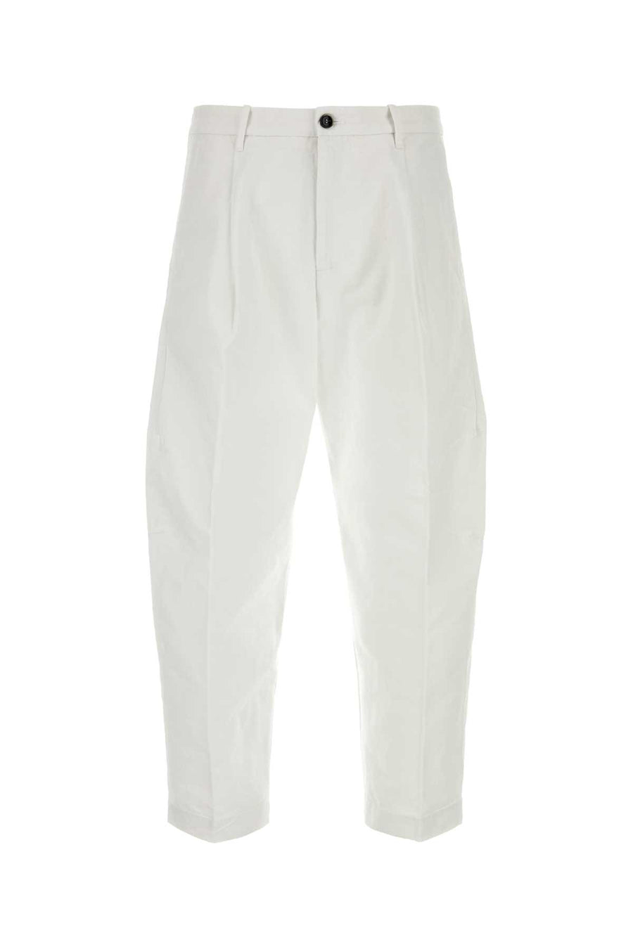 Nine In The Morning 100% Cotton trousers in white