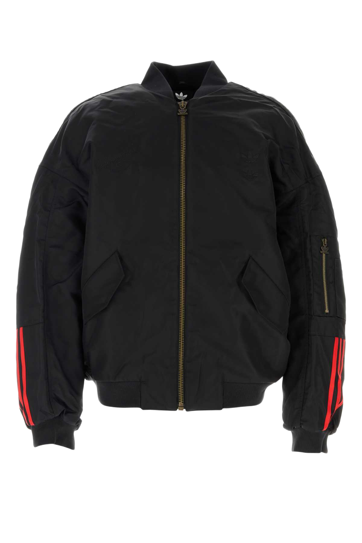 Black Nylon Adidas By Willy Chavarria Oversize Bomber Jacket Giubbini