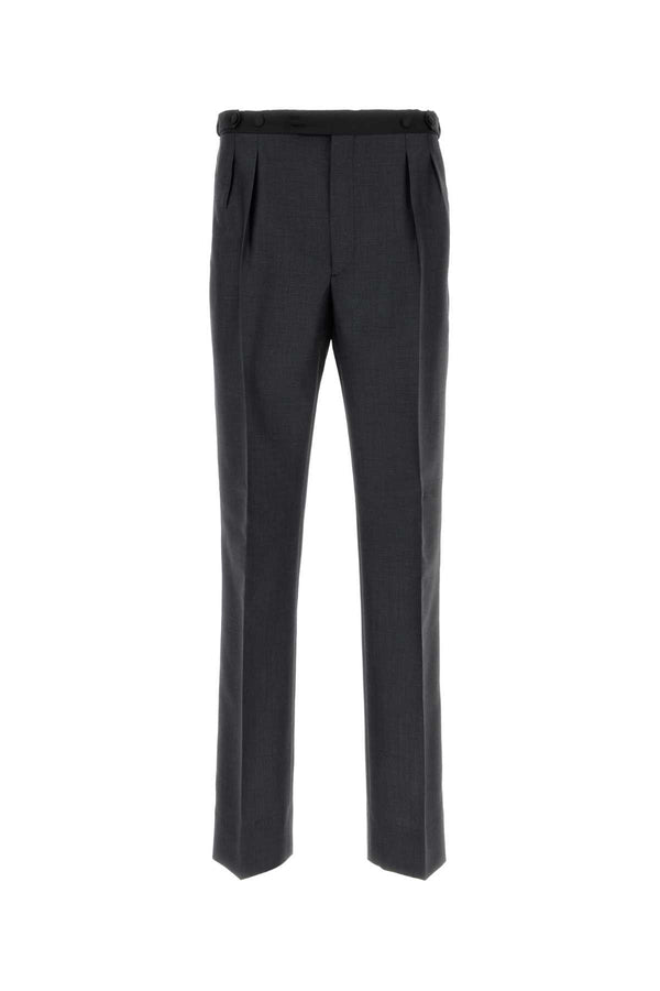 Prada 60% Mohair 40% Wool trousers in gray