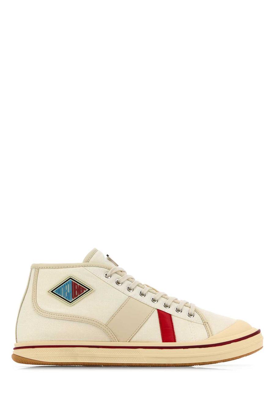 Bottega Veneta Exterior: 100% Fabric; Interior: 100% Fabric; Sole: Rubber sneaker in white