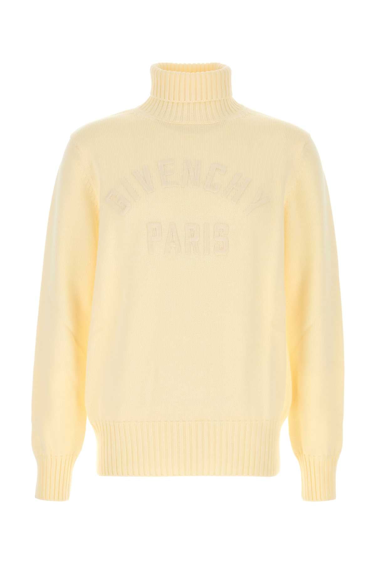Cream Cotton Sweater Ecru Exterior: Maglieria