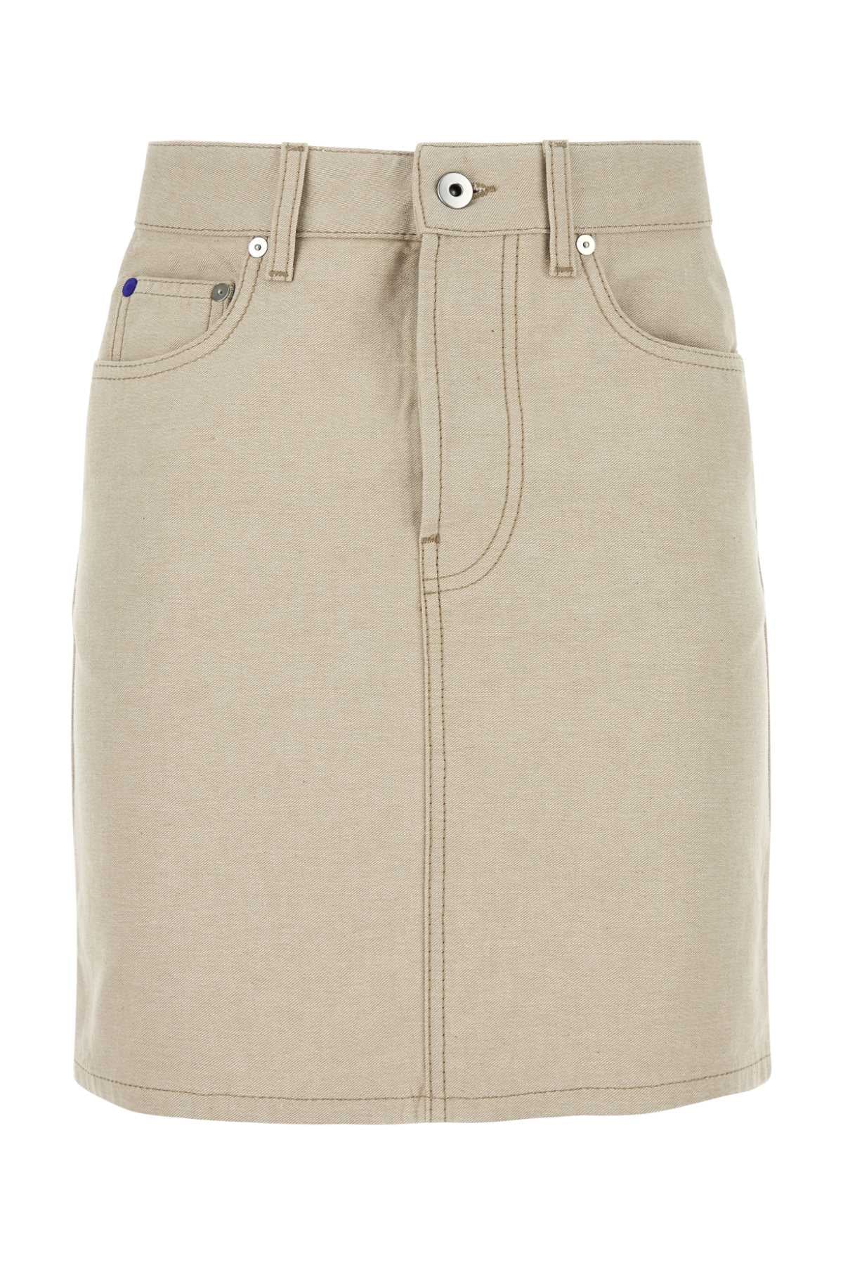 Sand Denim Mini Skirt Rubble Exterior: Cotton Gonne