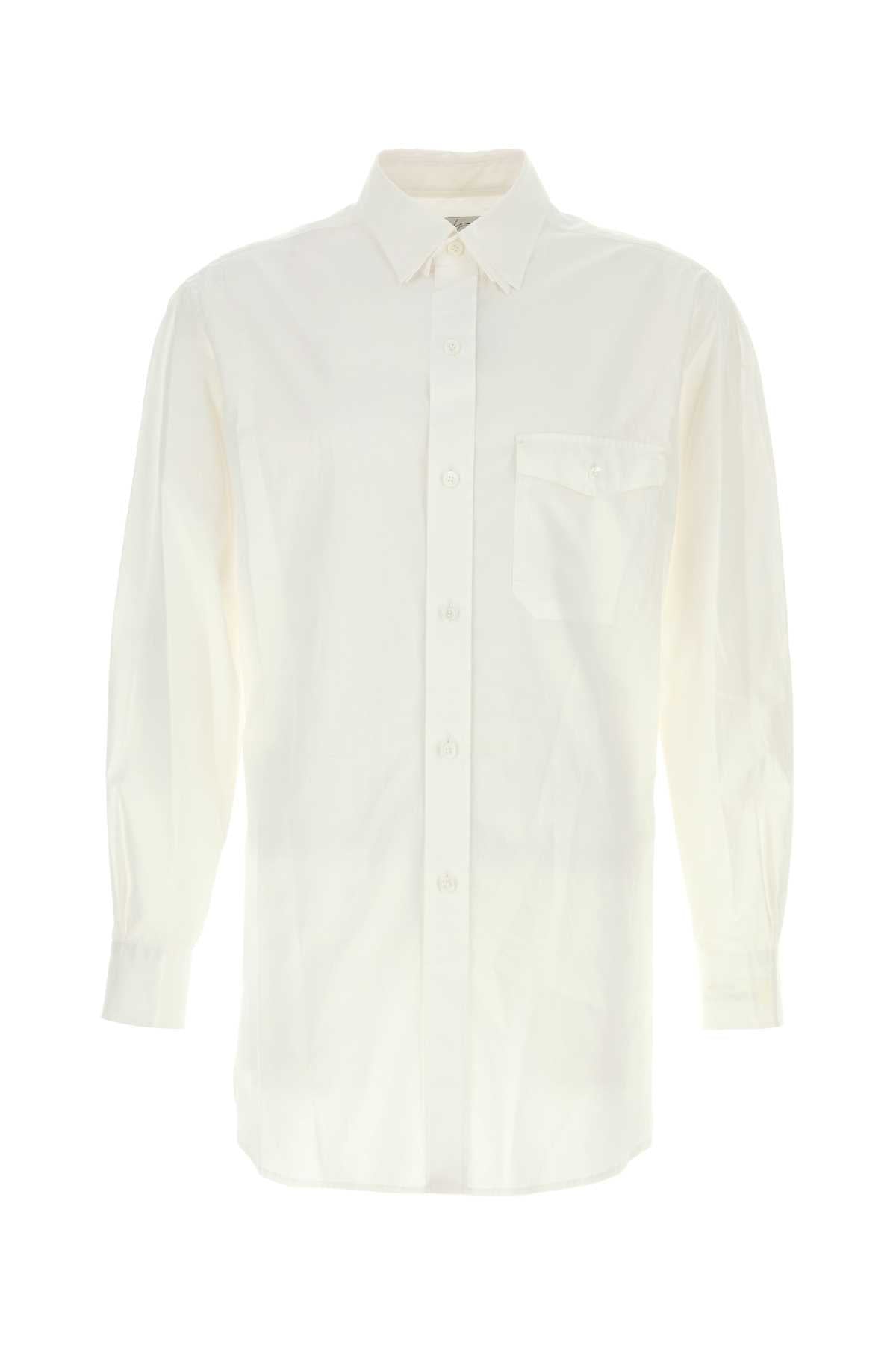 White Cotton Shirt Exterior: Camicie