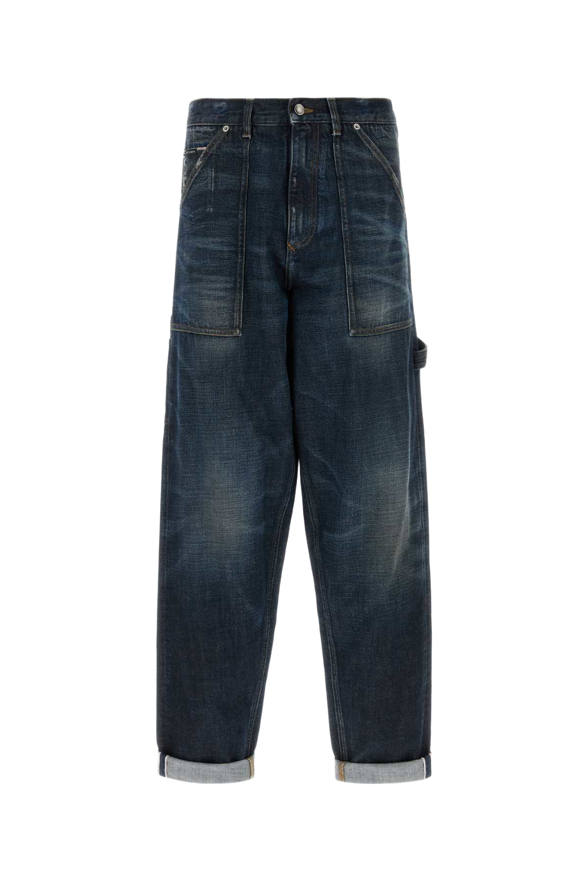 Dark Blue Denim Jeans Varianteabbinata