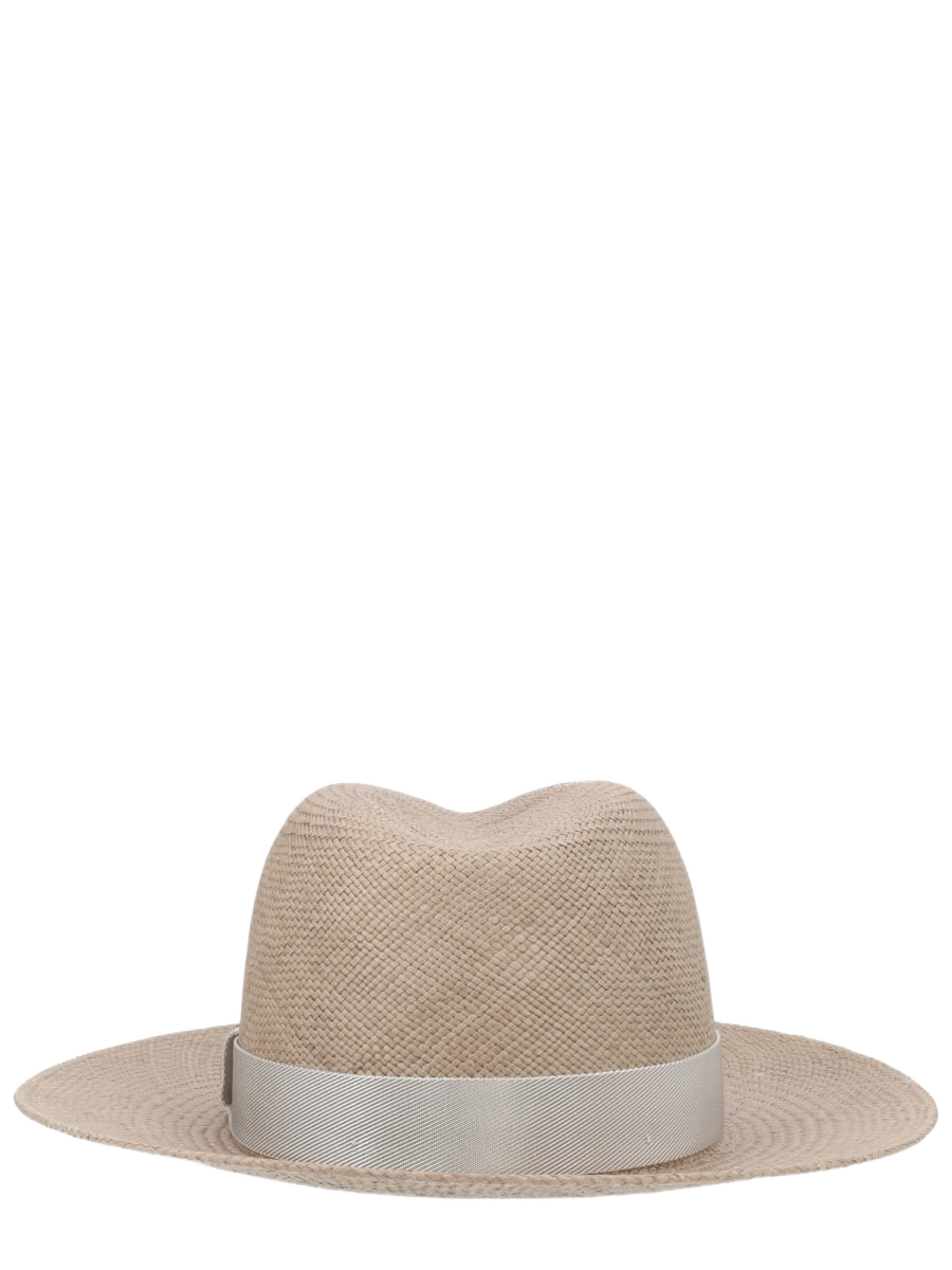 Straw Fedora Beige Hay Hat