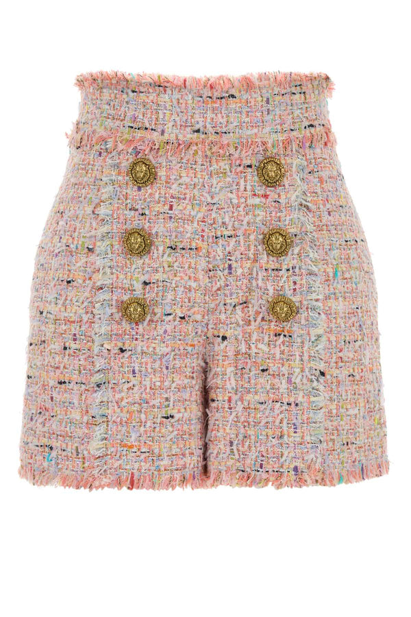 Balmain Exterior: 58% Nylon bermudas in pink