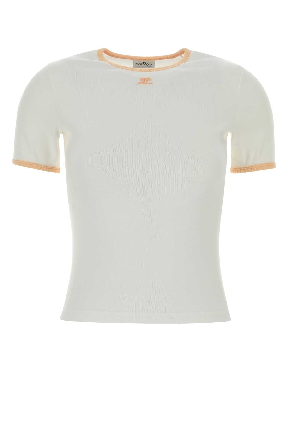 Heritagewhite/dawnorang Exterior: Cotton T-shirt