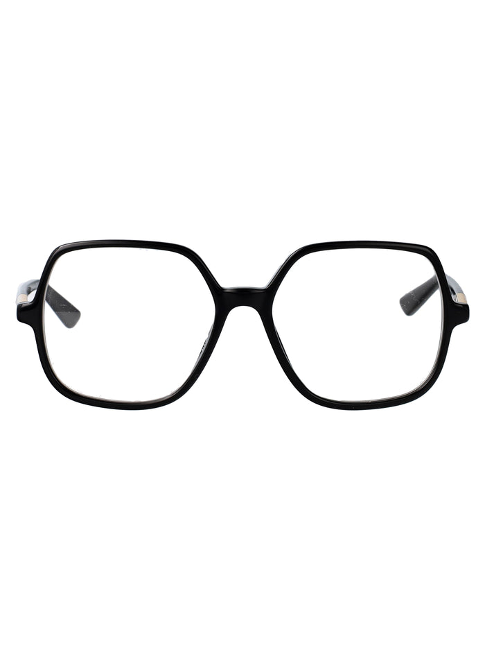 Ch0368o Black-black-transparent Acetate Optical