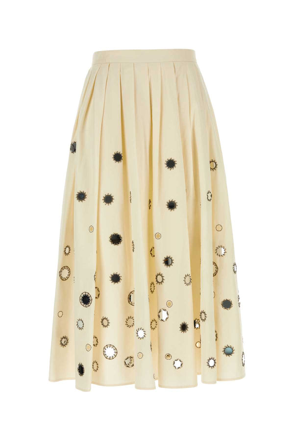 Prada 100% Cotton skirt in beige