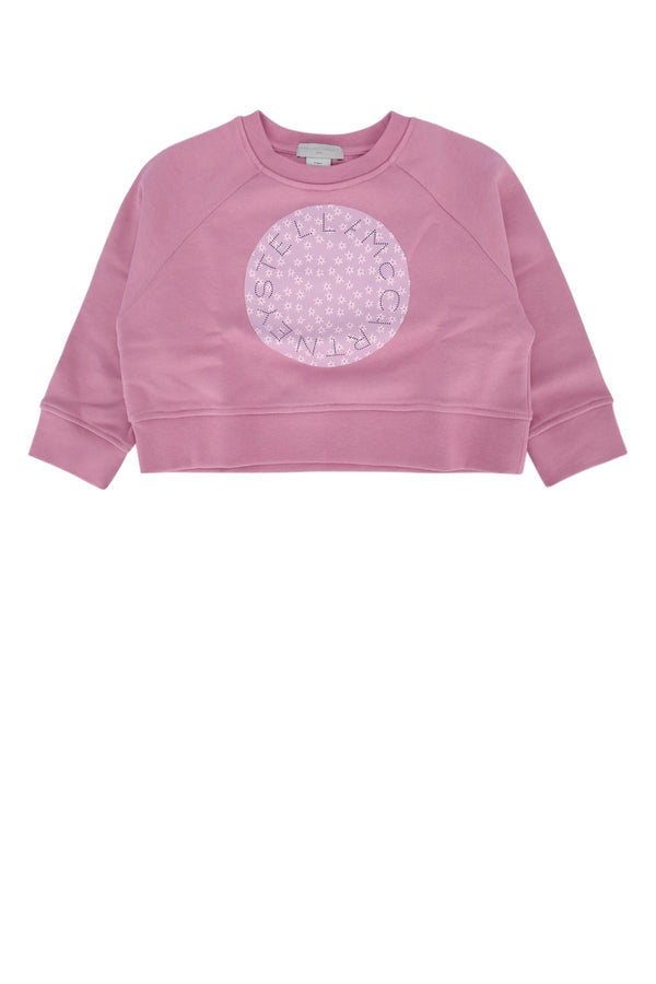 Stella Mccartney Kids 100% Cotton sweatshirt in pink